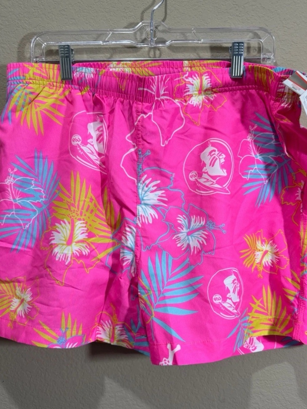 FOCO FSU Florida State Hawaiian Swim Trunks NWT Men’s XL Pink